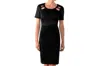 Gretchen Scott Jersey Peek A Boo Dress In Black In Black
