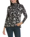 Gretchen Scott Jock Girl Half Zip Pullover In Multi