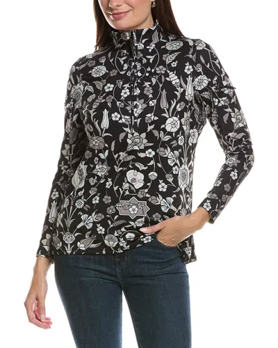 Gretchen Scott Jock Girl Half Zip Pullover In Multi