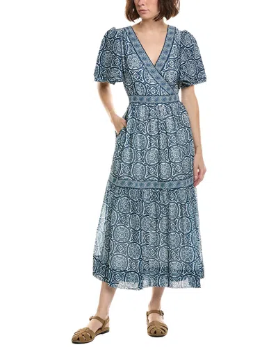 Gretchen Scott La Marais Sultan Midi Dress In Navy