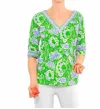 Gretchen Scott Let It Flow Top In Kelly/peri In Multi