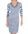 Gretchen Scott Lobster Soup Dress In Navy In Blue