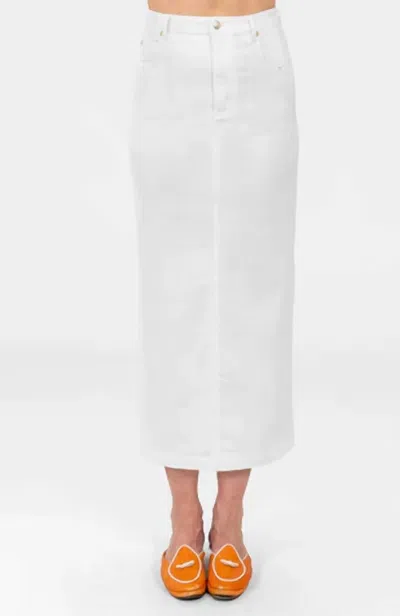 Gretchen Scott Mighty Cute Denim Skirt In White