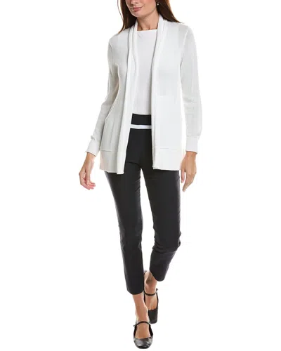 Gretchen Scott Open Cardigan Sweater In White
