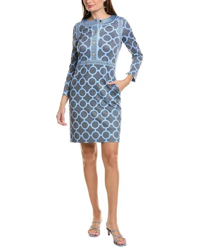 Gretchen Scott Pattern Mini Dress In Blue