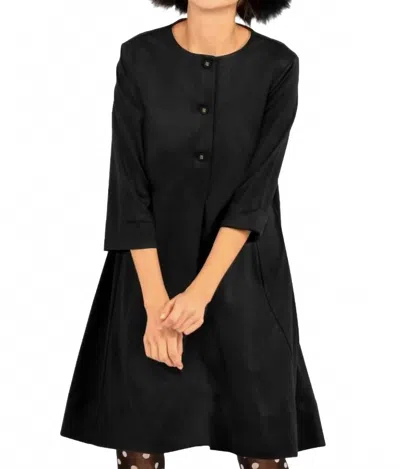 Gretchen Scott Ponte Ursula Dress In Uptown Girl Navy In Black