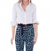 Gretchen Scott Priss Button Front Blouse In White In White