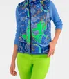 Gretchen Scott Puffer Vest-ditto In Blues In Blue