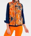 Gretchen Scott Puffer Vest-ditto In Orange In Orange