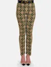 Gretchen Scott Ring Toss Gripeless Pull On Pant In Black/tan In Multi