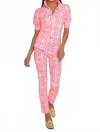Gretchen Scott Ring Toss Gripeless Pull On Pants In Melon In Pink