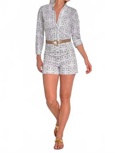 Gretchen Scott Ring Toss Shorty Shorts In Khaki In Multi