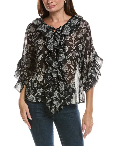 Gretchen Scott Rufflestiltskin Blouse In Black