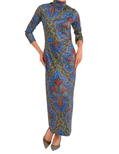 Gretchen Scott Scorching Hot Dress In Olive Passion Paisley In Multi