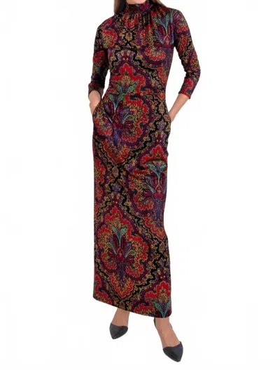 Gretchen Scott Scorching Hot Dress In Passion Paisley Black In Multi