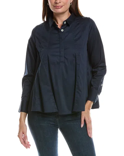 Gretchen Scott Seamed Top In Blue