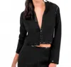 Gretchen Scott Sequin Jacket In Black In Black