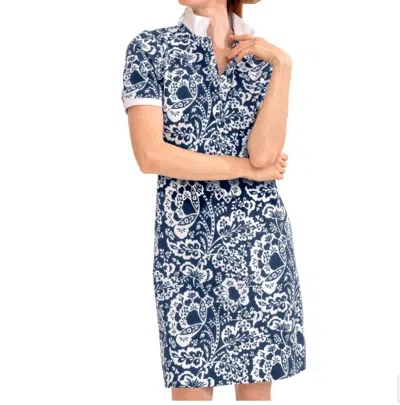 GRETCHEN SCOTT SERVE IT UP DRESS IN NAVY