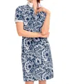 Gretchen Scott Serve It Up Flora Dress In Navy