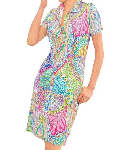 GRETCHEN SCOTT SERVE IT UP GRAND BAZAAR MINI DRESS IN BRIGHTS