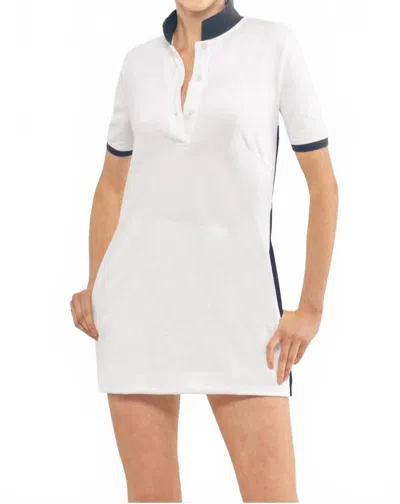 Gretchen Scott Serve It Up Mini Dress In White In Multi