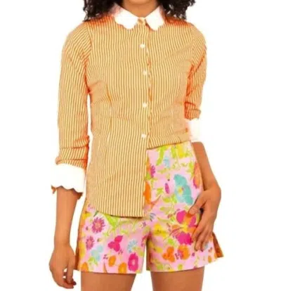 Gretchen Scott Shorty Birds And Bees Shorts In Pink