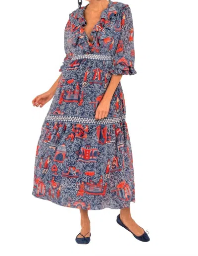 Gretchen Scott Sitting Pretty Dress In Navy In Blue