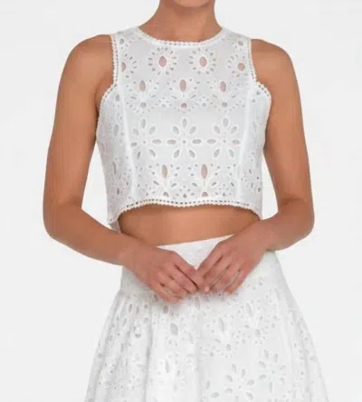 Gretchen Scott Sizzle Top In White