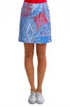 Gretchen Scott Skippy Grand Bazaar Skort In Blues In Blue