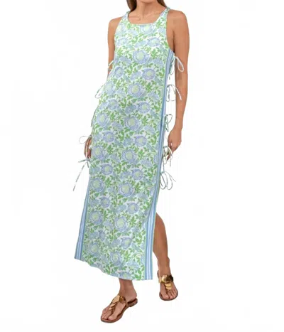 Gretchen Scott Sleeveless Tie Maxi Dress In Smeel The Roses In Multi