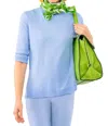 Gretchen Scott Sneek-a-peek Sweater In Periwinkle In Blue