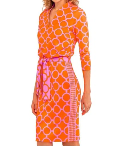 Gretchen Scott So Sexy Mini Dress In Orange/pink In Multi