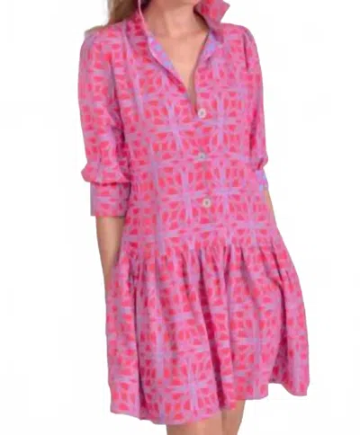 Gretchen Scott So Sweet Dress In Ring Toss In Pink