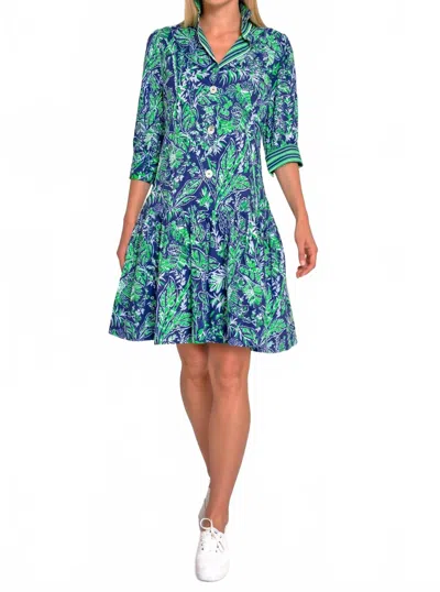 Gretchen Scott So Sweet Dress Navy In Blue In Green