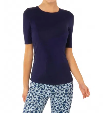 Gretchen Scott Softest Short Sleeve T-shirt In Navy In Blue
