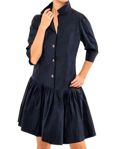 Gretchen Scott Solid So Sweet Dress In Navy In Blue