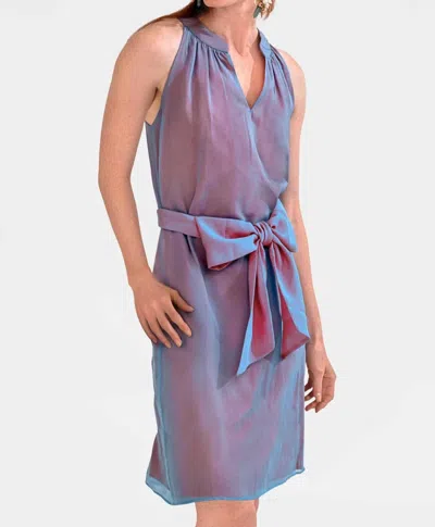 Gretchen Scott Sorbet Dress In Peri/ Water Resitance Coating