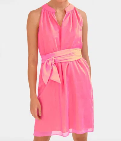 Gretchen Scott Sorbet Mini Dress In Pink Orange