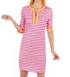 GRETCHEN SCOTT SPLIT NECK DRESS - THE HINCKLEY IN PINK