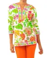 GRETCHEN SCOTT SPLIT NECK TUNIC IN GLORIOUS