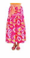 Gretchen Scott Summer Dreaming Skirt-flora In Pink Multi In Multi