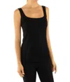 Gretchen Scott Super Soft Vicose Tank Top In Black In Black