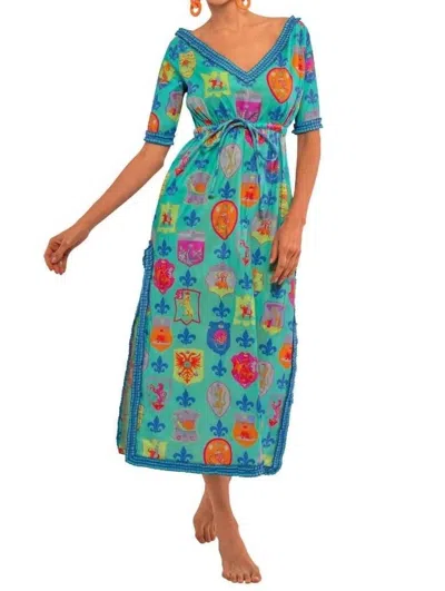 Gretchen Scott Surf's Up Midi Dress In Siena In Blue