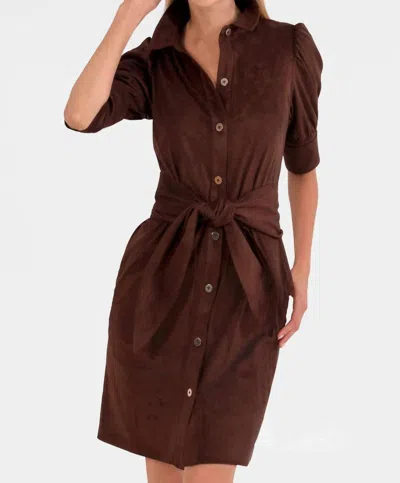 Gretchen Scott Swagger Dress In Espresso In Brown