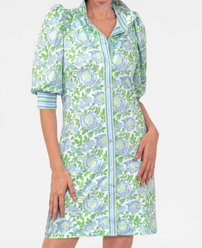 Gretchen Scott Swagger Mini Dress In Kelly/peri In Blue