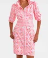 Gretchen Scott Swagger Mini Dress In Ringtoss In Multi