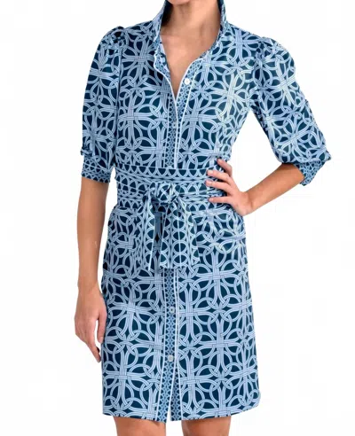 Gretchen Scott Swagger Ringtoss Dress In Navy In Blue