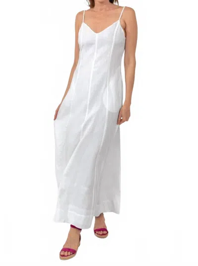 Gretchen Scott Sway And Twirl Linen Dress In White