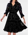 Gretchen Scott Tear Drop Dress In Luxe Garden In Multi
