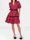 Gretchen Scott Teardrop Dress - Duke Of York In Red Multi In Multi